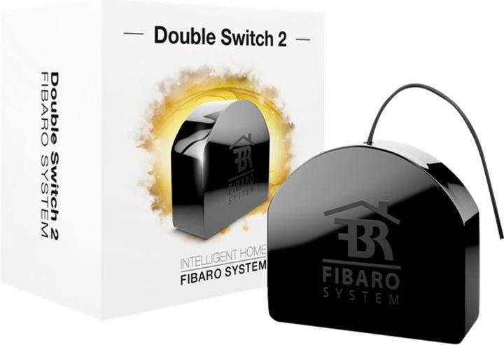 Produktbild Fibaro Relais Unterputzeinsatz 2 Schalter (Schaltaktor)