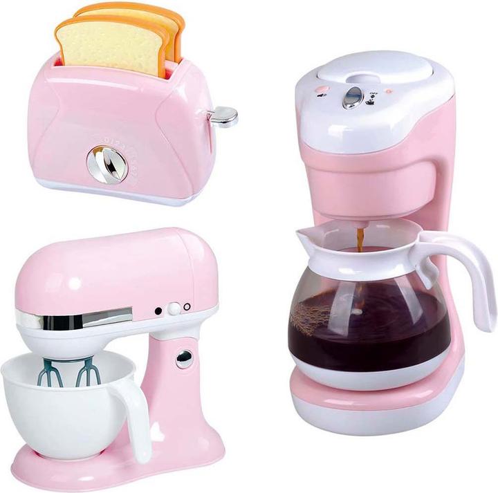 Actual product image Play Mixer, Kaffeemaschine und Toaster Pink, 7-tlg.
