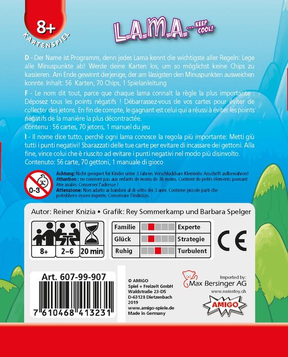 Actual product image Amigo Lama (German, French, Italian)