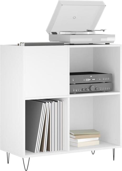 Produktbild VidaXL Plattenschrank Weiss 84,5x38x89 cm Holzwerkstoff, Farbe