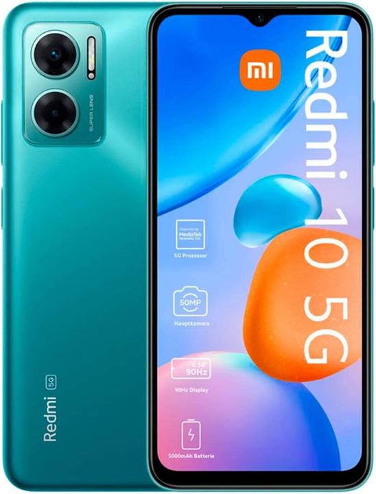 Image du produit Xiaomi Redmi 10 5G (64 Go, Vert Aurora, 6.85", Double SIM, 50 Mpx, 5G)