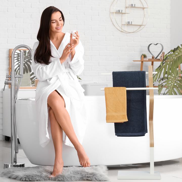 Actual product image Relaxdays Towel rail standing