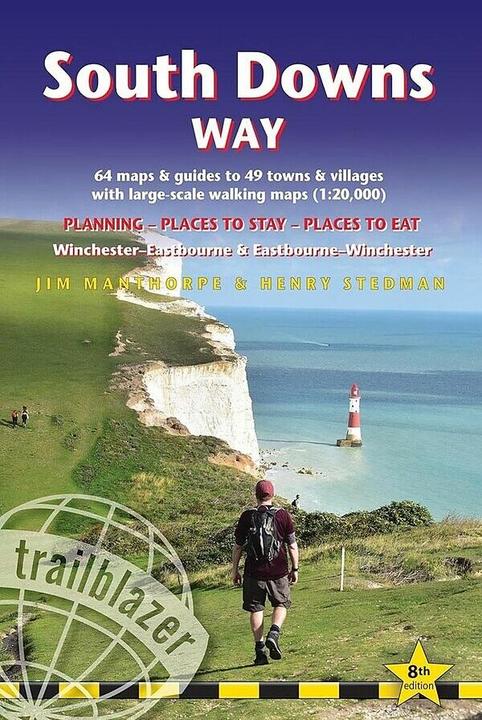 Produktbild South Downs Way Trailblazer Walking Guide 8e (Englisch, Henry Stedman, Jim Manthorpe, 2024)