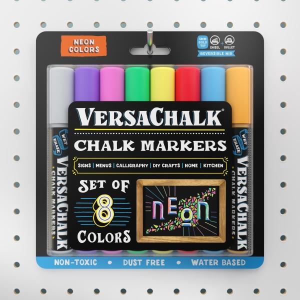 Actual product image VersaChalk - Neon liquid chalk marker set of 8 with 5 mm tip (Multicoloured, 5 mm, 8 x)