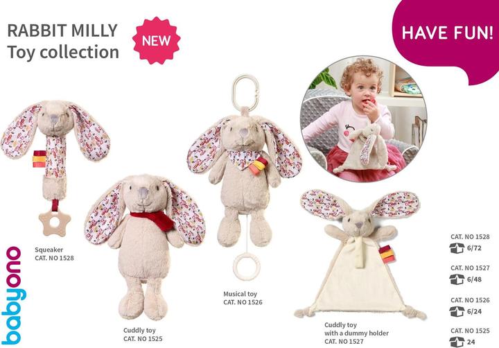 Actual product image Babyono Musical game RABBIT MILLY (60 ml)