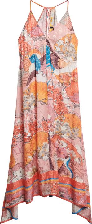 Superdry Bedrucktes Jacquard-Kleid mit Zipfelsaum (S)