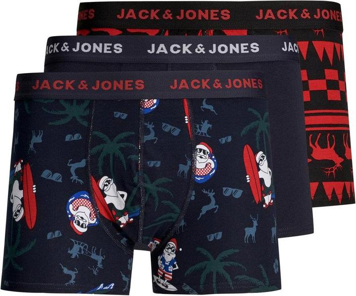 Jack & Jones Santa Claus Print Boxer Shorts (S, pack of 3)