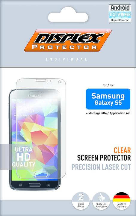 Image du produit Displex Protecteur Easy-On (2 pièce(s), Samsung Galaxy S5)