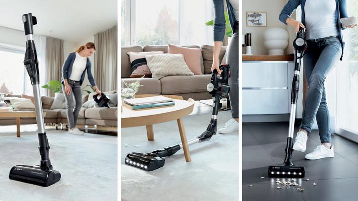 Produktbild Bosch Hausgeräte BCS712XXL, Beutellos, Schwarz, 0,3 l, Trocken, Filterung, 82 dB