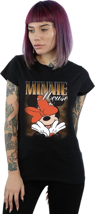 Actual product image Disney Womens/Ladies Minnie Mouse Bow Montage Cotton T-Shirt (XL)