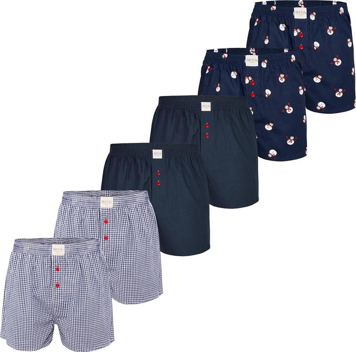 Produktbild Phil & Co. Berlin Boxer Chrstimas Boxer 6er Pack (XL, 6er Pack)