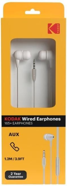 Actual product image Kodak auriculares boton + mic 165+ 3.5mm jack (Cable)