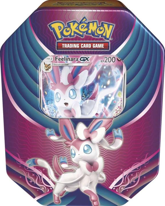 Actual product image Pokémon Kartenspiel TCG: Evolution Celebration Tin Featuring Leafeon-GX (English, Booster Pack)