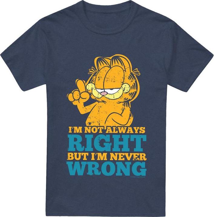 Actual product image Garfield Unisex Adult Never Wrong T-Shirt (XL)