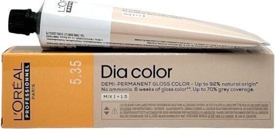 Produktbild L'Oréal Paris Loreal DIA Color 5,35 Hellbraun Gold Mahagoni 60 ml (5.35 Hellbraun, Mahagoni goldfarben)
