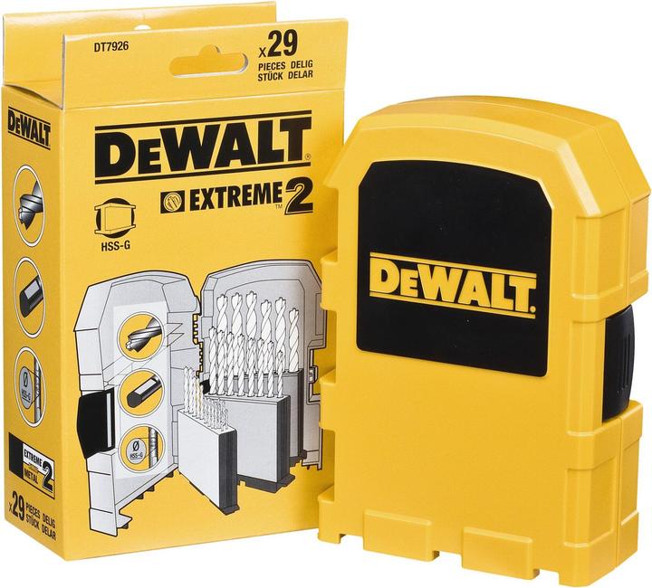 Produktbild DeWalt Extreme 2 HSSG (1 mm, 1.5 mm, 2 mm, 2.5 mm, 3 mm, 3.5 mm, 4 mm, 4.5 mm, 5 mm, 5.5 mm, 6 mm, 6.5 mm, 7 mm, 7.5 mm, 8 mm, 8.5 mm, 9 mm, 9.5 mm, 10 mm, 10.5 mm, 11 mm, 11.5 mm, 12 mm, 12.5 mm, 13 mm, 3.2 mm, 3.3 mm, 4.2 mm, 4.8 mm)