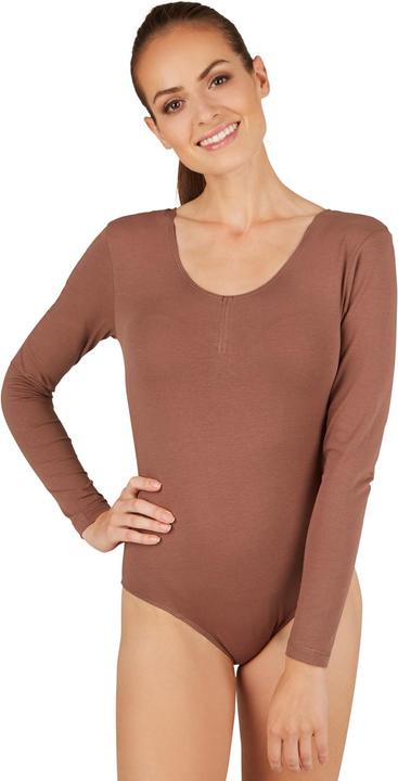 Dressforfun Damen Langarm-Body mit Rundhals-Ausschnitt