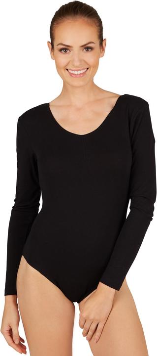 Dressforfun Damen Langarm-Body mit Rundhals-Ausschnitt