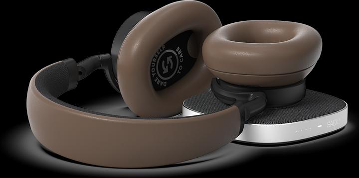 Actual product image SackIT Touch 400 - Hybrid ANC Over-Ear Headphones - Brown (ANC, 50 h, Cable)