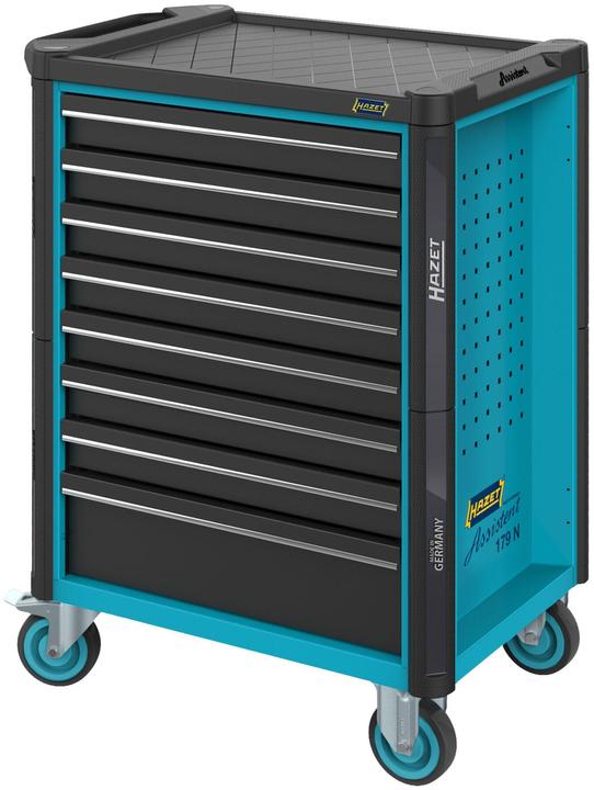 Produktbild HAZET Werkstattwagen Assistent 179N-8 ∙ Schubladen, flach: 7 x 81 x 522 x 398 mm ∙ Schubladen, hoch… (1 x)