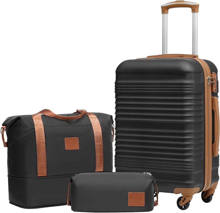 Immagine prodotto Coolife 3-teiliges Handgepäck-Set (38 l, Bagaglio a mano (fino a 50 litri))