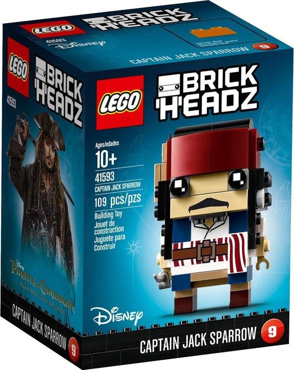Produktbild LEGO BrickHeadz Captain Jack Sparrow (41593, LEGO Brickheadz)