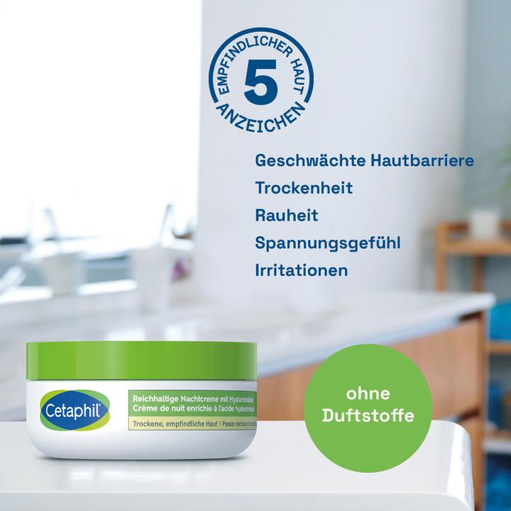 Actual product image Cetaphil Daily Essentials Reichhalt Nachtcreme mit Hyaluronsäure (48 ml, Night cream)