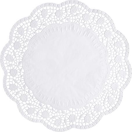 Papstar Tortenspitzen rundweiss (100 x)
