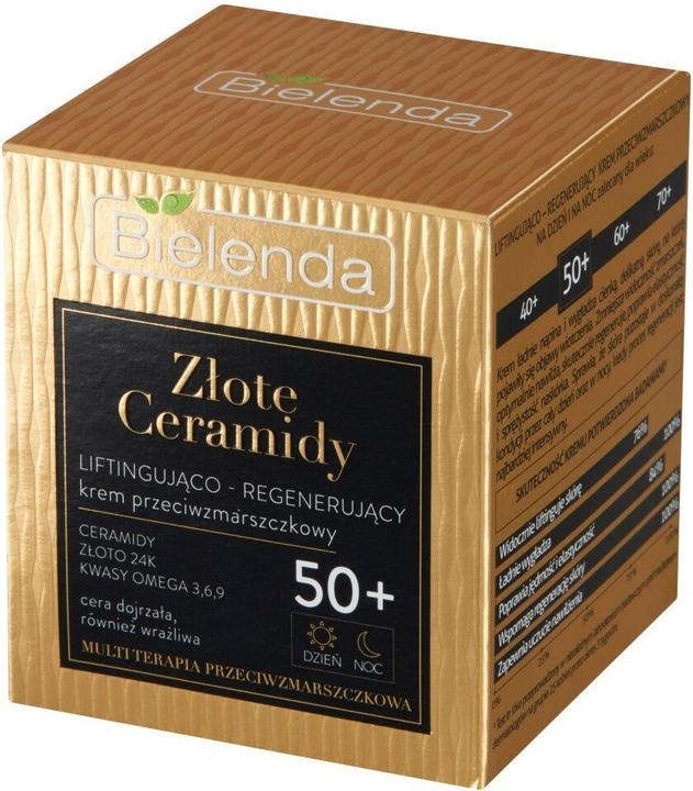 Produktbild Bielenda Złote Ceramidy liftingująco-regenerujący krem przeciwzmarszczkowy 50+ na dzień i noc 50ml (50 ml)