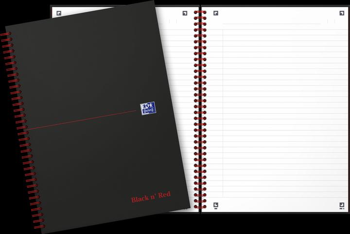 Immagine prodotto Oxford Libro a spirale Black 'n Red (A4, Righe, Copertina rigida)