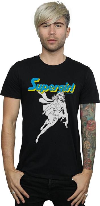 Image du produit - T-shirt SUPERGIRL MONO ACTION POSE - Homme (3XL)