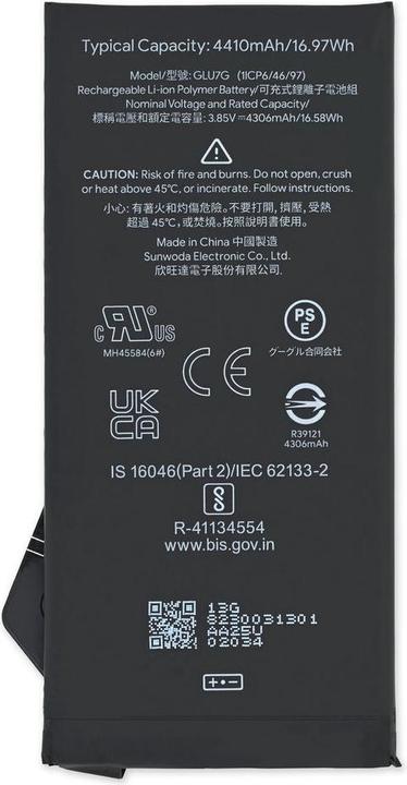 Image du produit Google pixel 6a Batterie