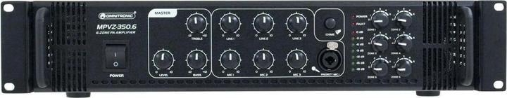 Immagine prodotto Omnitronic MPVZ350.6 Amplificatore di miscelazione (Preamplificatore a tubi)