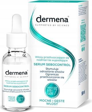 Dermena Supported By Science Sebocontrol Serum für fettiges und übermässig schuppendes Haar 50 Ml (50 ml)