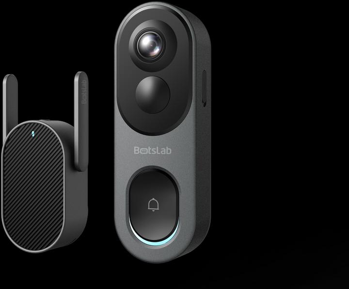Image du produit Botslab Doorbell vidéo, 6400mAh Capacity, 180° Wide-Angle Vision, 32G Internal Storage, Human Detect (WiFi)