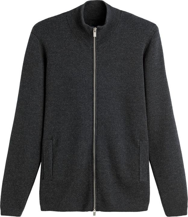 Immagine prodotto La Redoute Collections Cardigan in lana merino con cerniera (S)