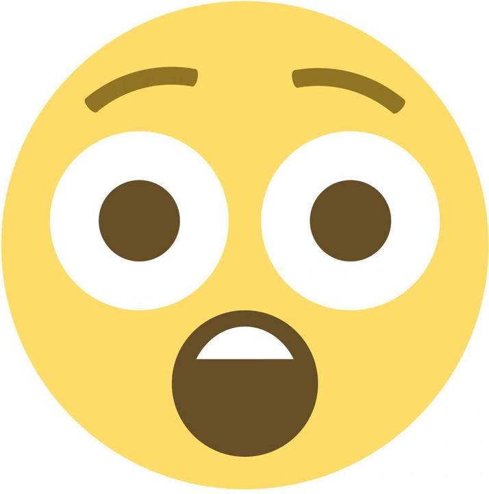 Produktbild Emojione Emoji Astonished Face (100 x 100 cm)