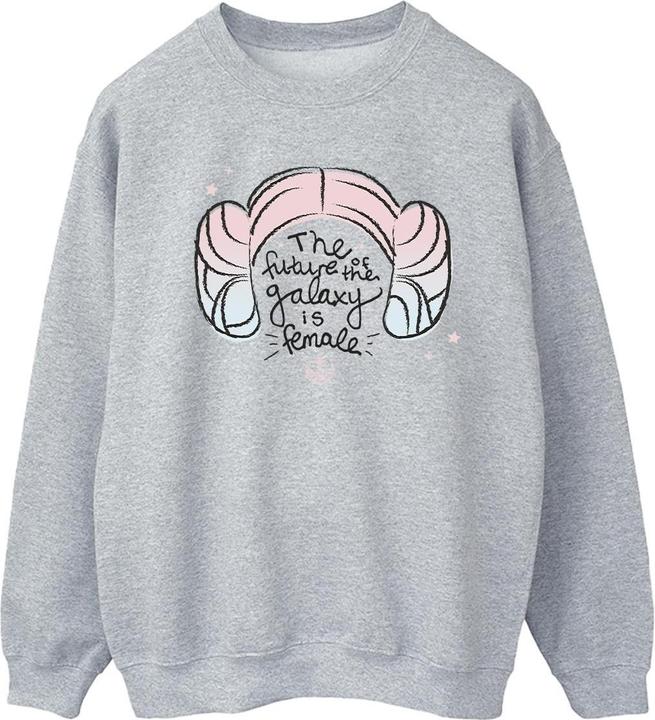 Actual product image Star Wars Womens/Ladies Princess Leia Future Of The Galaxy Sweatshirt (S)