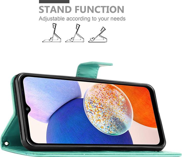 Image du produit Cadorabo Housse pour Samsung Galaxy A14 4G / 5G / M14 avec motif floral (Samsung Galaxy M14, Samsung Galaxy A14)