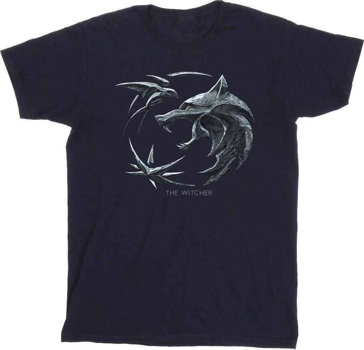Produktbild Netflix The Witcher Wolf Logo TShirt (S)