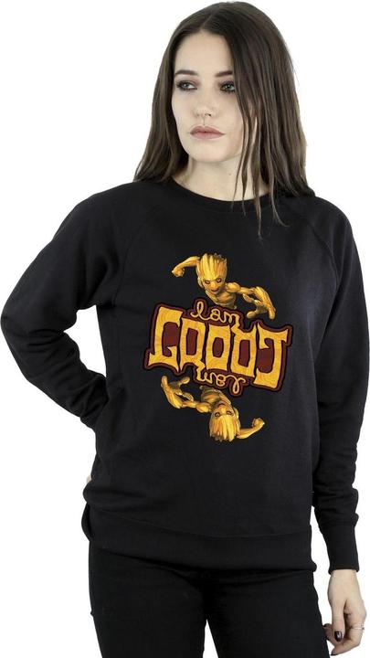 Actual product image Womens/Ladies Guardians Of The Galaxy Groot Inverted Grain Sweatshirt (S)