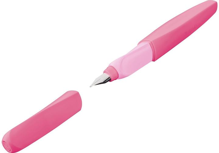 Image du produit Pelikan Stylo plume (système de remplissage par cartouche) Twist® Stylo plume pour droitiers et (Rose Berry, 1 x)