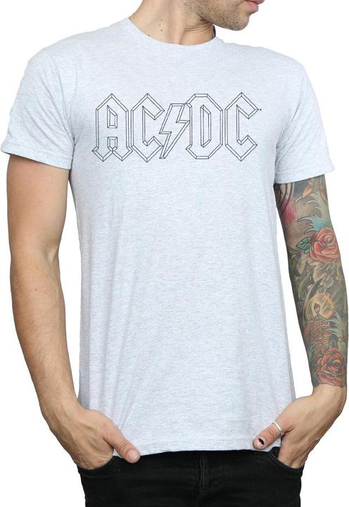 Immagine prodotto AC/DC Black Outline Logo Maglietta Uomo (3XL)