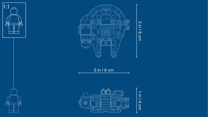 Image du produit LEGO Faucon Millénium Microfighter (75193, LEGO Star Wars)