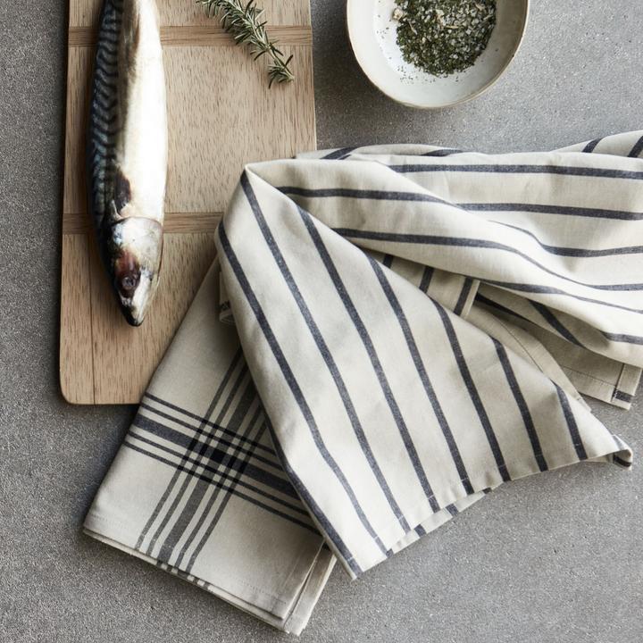 Actual product image House Doctor Geschirrhandtücher, Chef, Schwarz (55 x 75 cm)