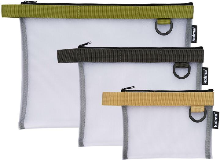 Immagine prodotto Kolma Borsa in nylon con zip A5 trasparente antracite