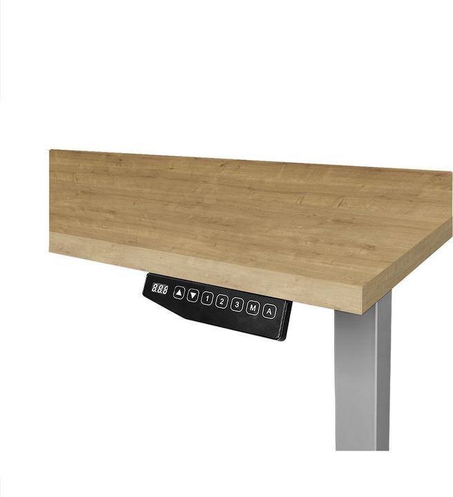 Produktbild Contini höhenverstellbarer Bürotisch 180 x 80 cm Eichedekor / Gestell dunkelgrau (180 x 80 cm)