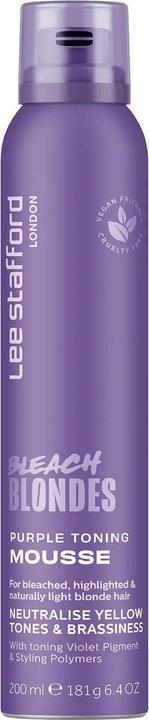 Lee Stafford Bleach Blondes Purple Toning Mousse 200 ml (200 ml, Schaumfestiger)