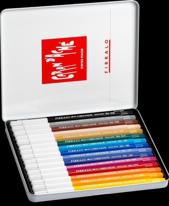 Actual product image Caran d'Ache Fibralo Metallschachtel (Multicoloured, 15 x)