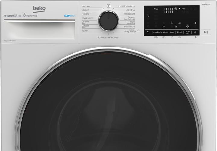Actual product image Beko B5WFU58418W (8 kg, Left)